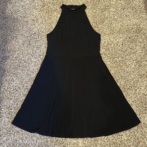 Super soft high neck sexy black dress!